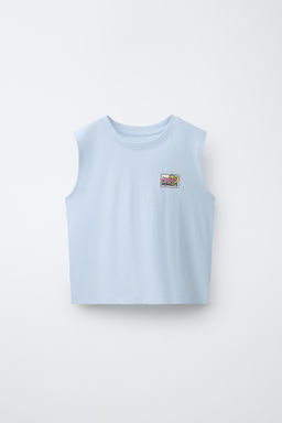 CAMISETA ESTAMPADO / Azul claro