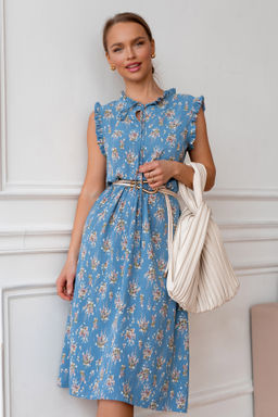 Платье Open Style 5738 голубой