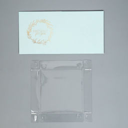 Цена за 2 шт. Коробка подарочная для цветов с PVC крышкой, упаковка, «Present», 12 х 12 х 12 см