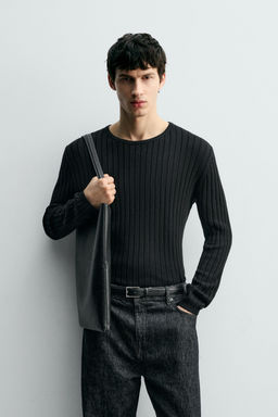 RIBBED TEXTURED JUMPER - Zara фото 8