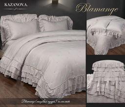 Стеганное покрывало Blamange (нюдовая пудра) 240х260см (1), 50х70см (2)