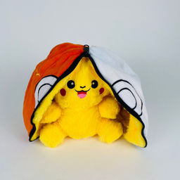 Мягкая игрушка Пикачу в покеболе 20 см