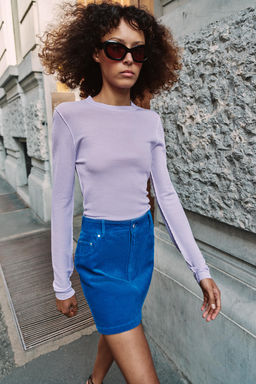 FALDA MINI PANA / Azul - Zara фото 2