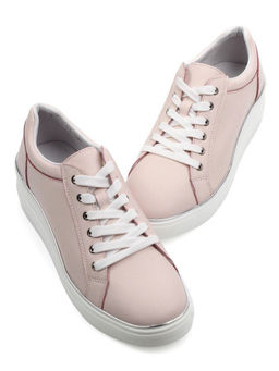 03-YD270-3 PINK Полуботинки спортивные женские (натуральная кожа)