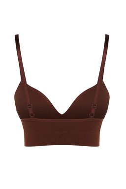 TRENDYOLMILLA Siyah Seamless/Dikissiz Ip Ask?l? Dolgusuz Balensiz Kapl? Bralette Orme Sutyen THMAW22SU0043  фото 55