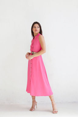 Платье, как из к/ф Красотка, ярко-розовое - Martichelli фото 4