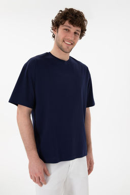 Erkek Comfort Fit Bisiklet Yaka Lacivert Merserize Basic Ti__rt Sepette S_rpriz _ndirim - U.s. polo assn фото 4