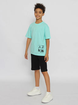 CRB wear/CSJB 63804-40-405 Футболка для мальчика,бирюзовый/Ex.Cherubino  фото 3