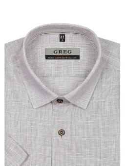 Сорочка мужская короткий рукав GREG 530/201/FL/1p