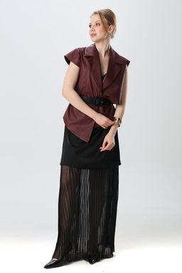 Костюм NIKVA н1018-2 чёрный и бордо  фото 3