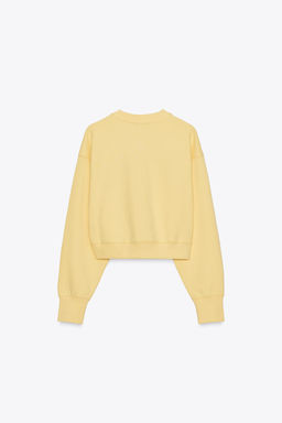 EMBROIDERED SLOGAN PLUSH SWEATSHIRT - Zara фото 21