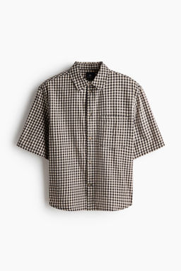 Camisa de algod?n de manga corta Relaxed Fit