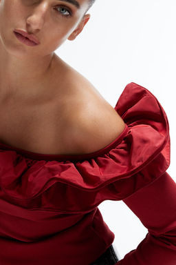 Top off-the-shoulder con volante - H&m фото 2