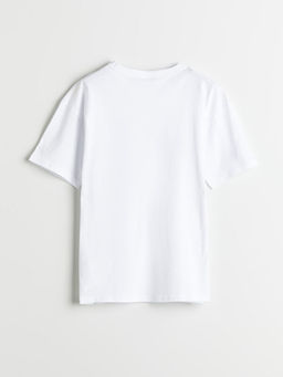Bisiklet Yaka Tokyo Bask?l? Erkek ?ocuk Ti??rt