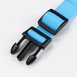 Ошейник с подсветкой, зарядка от USB, размер XS, ОШ 28-38 см, 3 режима, голубой - Пижон фото 5