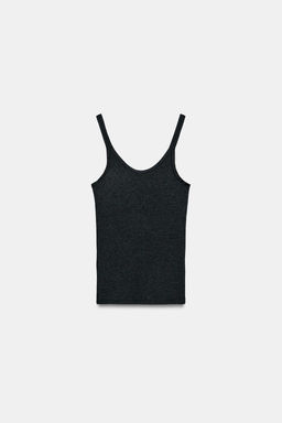 SOFT INTERLOCK TOP WITH DRAPED SIDE DETAIL - Zara фото 35