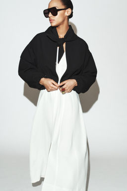 BOMBER JACKET WITH DETACHABLE SCARF - Zara фото 4