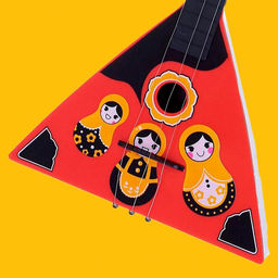 Балалайка Матрёшка, цвет красный - Simaland фото 4