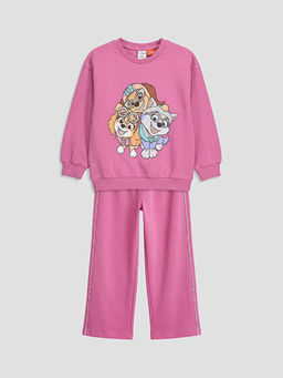 Paw Patrol Bask?l? K?z ?ocuk E?ofman Tak?m