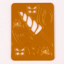 Украшение для торта Единорог, с бабочками, цвет золото