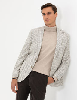 Светло-серая приталенная куртка - Cacharel фото 11