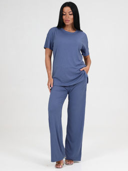 423 ПИЖАМА ЖЕНСКАЯ (брюки) (Индиго) - А-дина фото 2