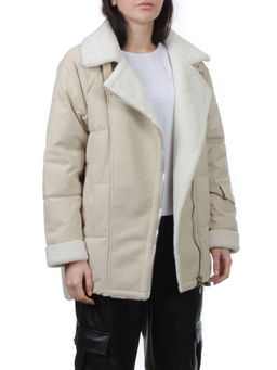 S24-263 BEIGE Куртка демисезонная женская (100 гр. холлофайбер) - Fashion фото 8