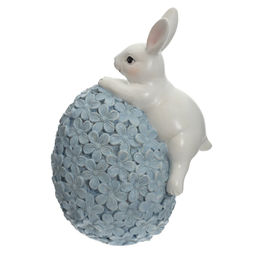 Фигурка декоративная "Заяц с яйцом", L9 W7,5 H13 см