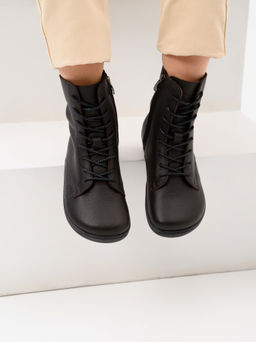 Босоногие ботинки 351.NATAbl.Темно-коричневый оттима/шерсть