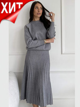 Юбка P522-0254 grey melange