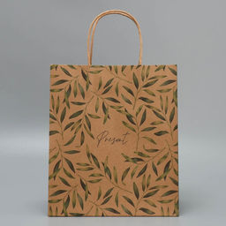 Цена за 2 шт. Пакет подарочный крафтовый, упаковка, «Подарок», ML 23 х 27 х 11.5 см