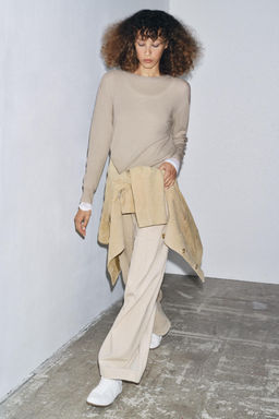 100% EXTRA-SOFT WOOL JUMPER WITH LONG SLEEVES - Zara фото 4