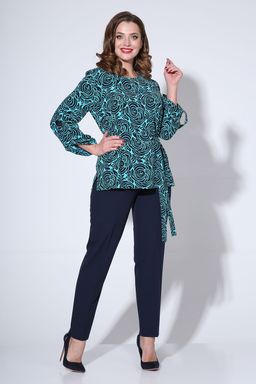 Костюм Liona Style 811 бирюза/синий