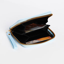 Кошелёк детский на молнии, голубой