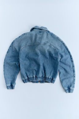 TRF DENIM BOMBER JACKET - Zara фото 5