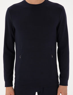 Lacivert Regular Fit Sweatshirt - Cacharel фото 6