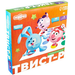 Подвижная игра Твист-р Смешарики напольная с фантами, 6+