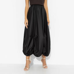 Юбка с эффектной драпировкой, Талия решает (черная) / Новый год - Charutti фото 4