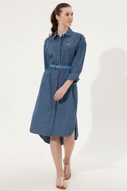 Женское синее джинсовое платье Неожиданная скидка в корзине