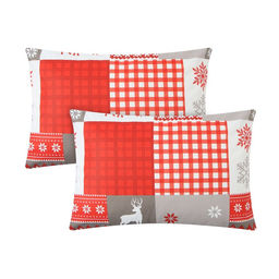 Комплект наволочек "Этель" New Year&apos;s patchwork 50х70 см-2шт, бязь, 100% хл