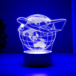 Светильник «Самолет» LED RGB от сети RISALUX
