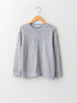 Bisiklet Yaka Basic Uzun Kollu K?z ?ocuk Ti??rt