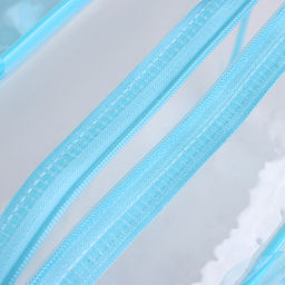 Косметичка-сумка на молнии для бассейна, с ручками, с принтом Единорог, голубая - Simaland фото 3