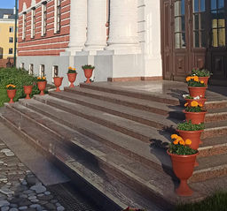 Кашпо-вазон Ливия D35 см высокий М3203