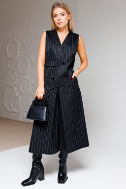 Костюм AmberA 2053в темно-серый / полоска