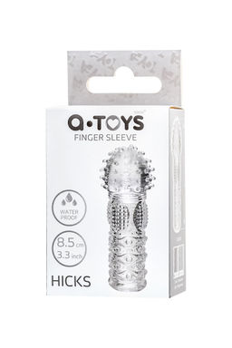 Насадка на палец A-Toys Hicks, TPE, прозрачный 8,5 см - Toyfa фото 4