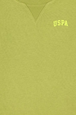 Базовый свитшот фисташкового цвета для мальчика Неожиданная скидка в корзине - U.s. polo assn фото 3