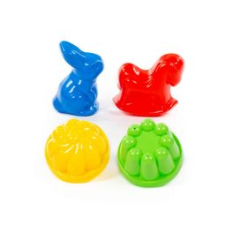 Формочки, 2 шт + формочки (заяц + лошадка) - Полесье фото 5