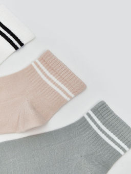 ?izgili Kad?n Soket ?orap 5li