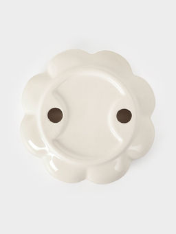 Чайная пара «Облако», 2 предмета: блюдце 14×3 см, чашка 220 мл, 12×8.5×7 см, керамика, белая